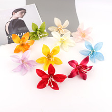 仿真双瓣百合花 DIY手工头饰配件花朵 家居装饰拍摄道具跨境爆款