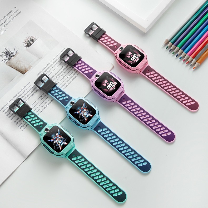 Factory New Official Suitable for Little Genius Kidsren's Phone Watch Q3/D5 Silicone Two-Color Strap Comes with Disassembly Tools