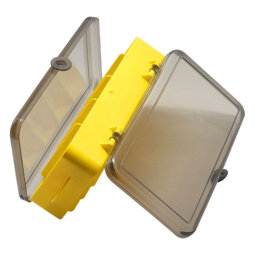 Venta al por mayor P2 luya caja de cebo de doble cara caja de división 127G caja de accesorios de plástico portátil gancho de plomo traje de cebo suave