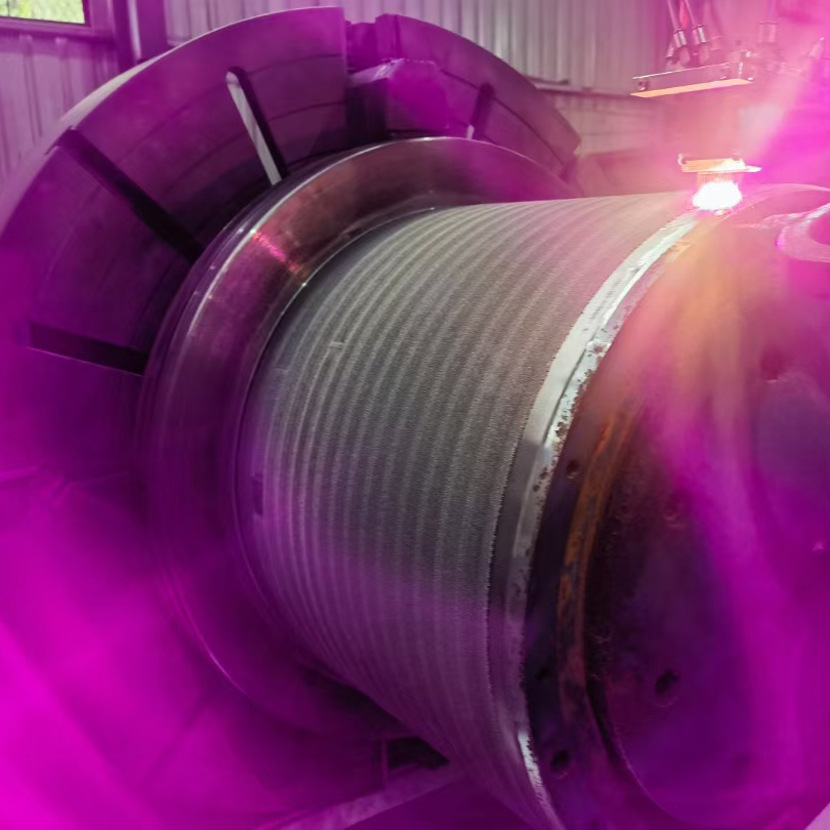 液压油缸活塞激光熔覆维修表面腐蚀修复到原尺寸不需要电镀铬处理