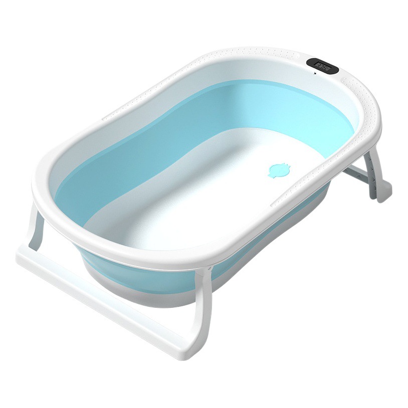 Transfronterizo bebé baño cuenca plegable sensible a la temperatura portátil acostado soporte para bebé recién nacido bañera grande Universal