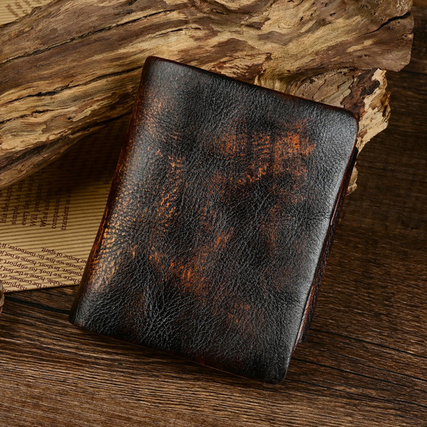 short leather wallet