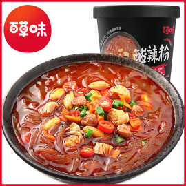 百草味酸辣粉120g方便速食重庆风味休闲零食酸辣米线 箱规30桶
