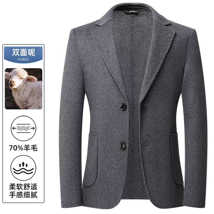 2025年新款羊毛西服外套商务男装免烫易打理男士西装外套批发代发