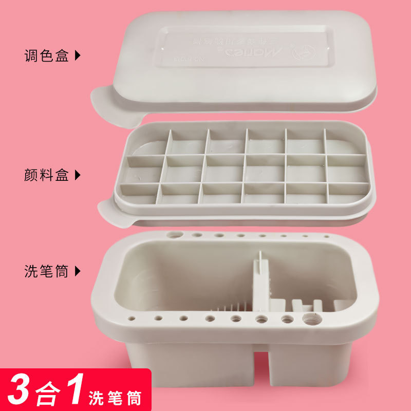 Juego de herramientas de pintura acrílica pintura de pared material de bricolaje pintado a mano cepillo de cubo esponja raspador de toalla juego completo de Bingeno