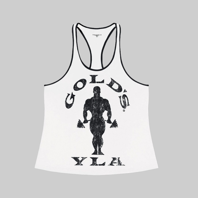 European and American Fashion Brand YOUNGLA Casual Sleeveless Top Men's Loose Running Sleeveless Waistcoat Fitness Sports Vest