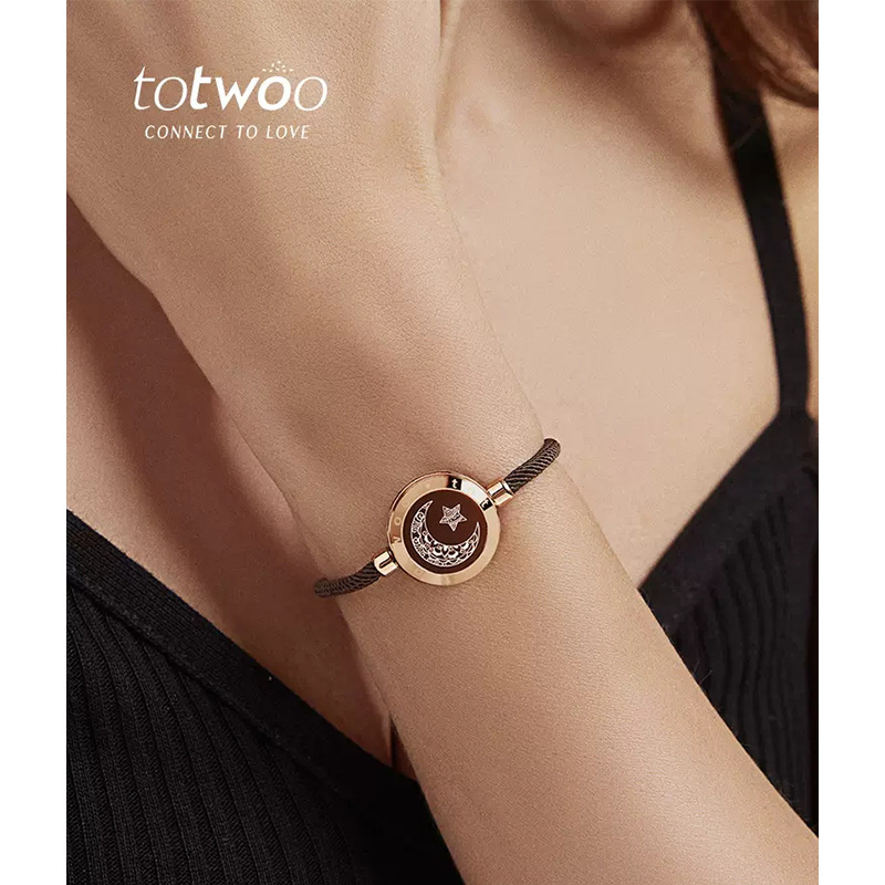 Totwoo日月恋人知能感応ブレスレット閃光振動異郷恋愛カップル交流バレンタインデープレゼント