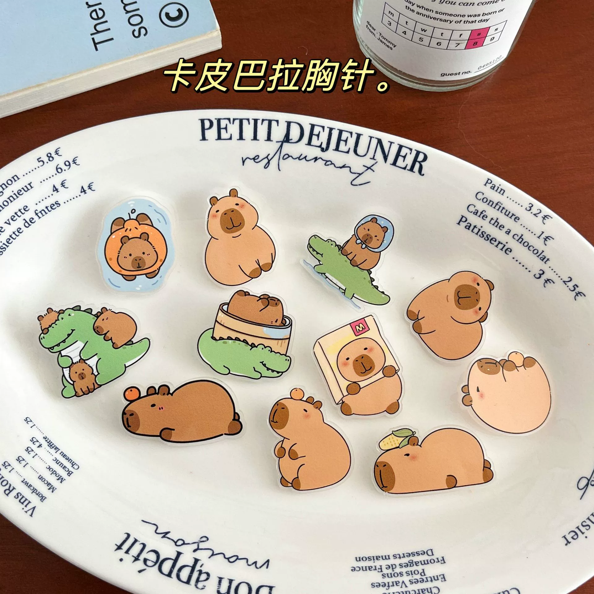 Брошь Капибара новый INS милый мультяшный булавка Акриловый значок оптом ювелирный стенд