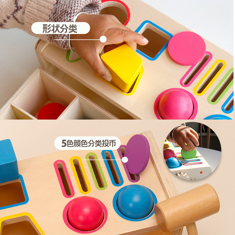 Taza de clasificación de Montserrat para bebés niños reconocen el emparejamiento de colores forma cognitiva ayuda educativa juguetes de educación temprana 2 años golpear mesa de fútbol