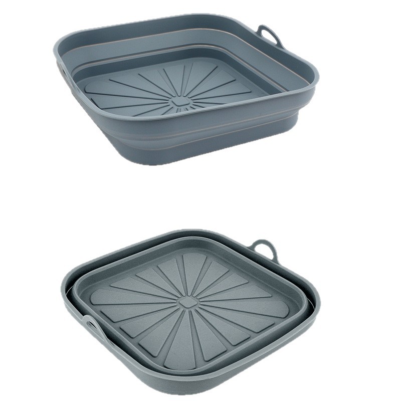 Amazon Hot Sale Cuadrado Plegable Air Fryer Silicone Air Fryer Silicone Pot image 6