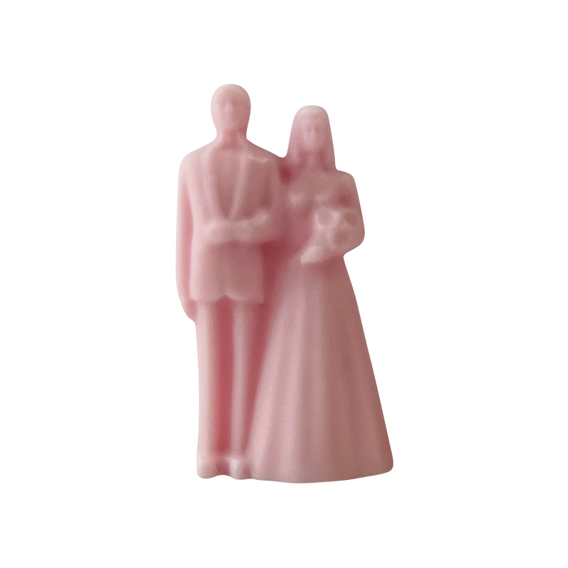 Jiahuimei pareja doble aromaterapia vela molde de silicona DIY boda compañero regalo fragante piedra decoración yeso