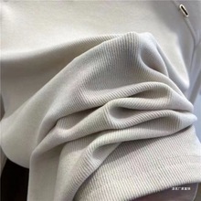 2025新款德绒长袖上衣女韩版修身显瘦圆领螺纹秋衣女外穿打底衫女