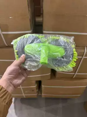 Car cleaning tools | Long Handle Telescopic Car Brush - green-double-head-car-wash-mop-spare-brush-head
