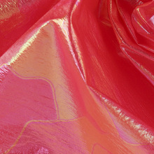 直供 涤纶布幻彩烫金膜  高牢度潮牌防晒衣夹克休闲装服饰面料