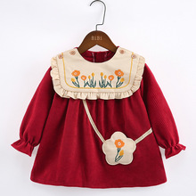 跨境批发儿童罩衣防水防脏秋冬女宝宝外穿护衣儿童冬围衣宝宝倒褂