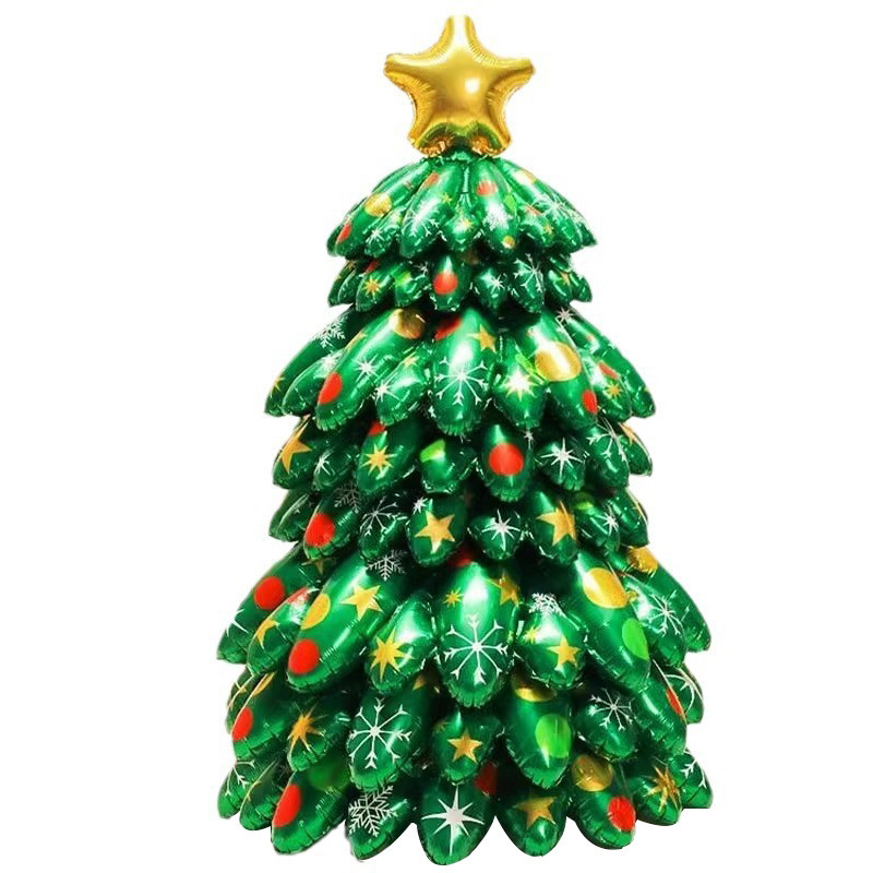 Nuevos productos transfronterizos Navidad de pie en globo Santa Claus árbol de Navidad muñeco de nieve Navidad decoraciones de Navidad Alce