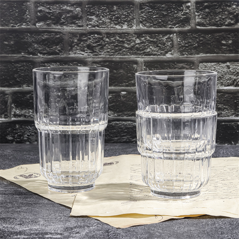 De estilo americano de cristal apilable occidental restaurante bebida taza fruta taza de té taza de cerveza taza de café Latte taza de vino extranjero