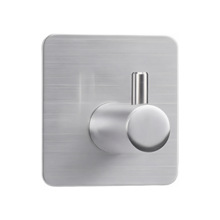 亚马逊304不锈钢挂钩免打孔卧室衣帽浴室厨房卫生间粘胶门后挂钩