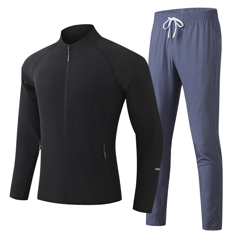Tops deportivos, ropa de ciclismo de primavera y verano para hombres, pantalones de secado rápido de manga larga, chaqueta para hombres, entrenamiento de baloncesto, ropa de fitness para correr
