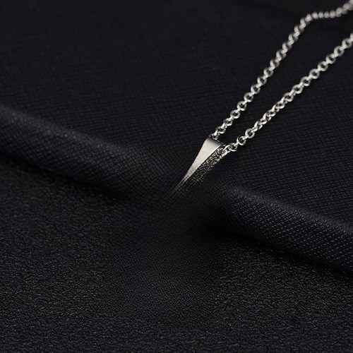 Cross-border Amazon Vintage Oil-Drop Bangladesh Map Pendant Necklace Fashion Stainless Steel Clavicle Chain for Women