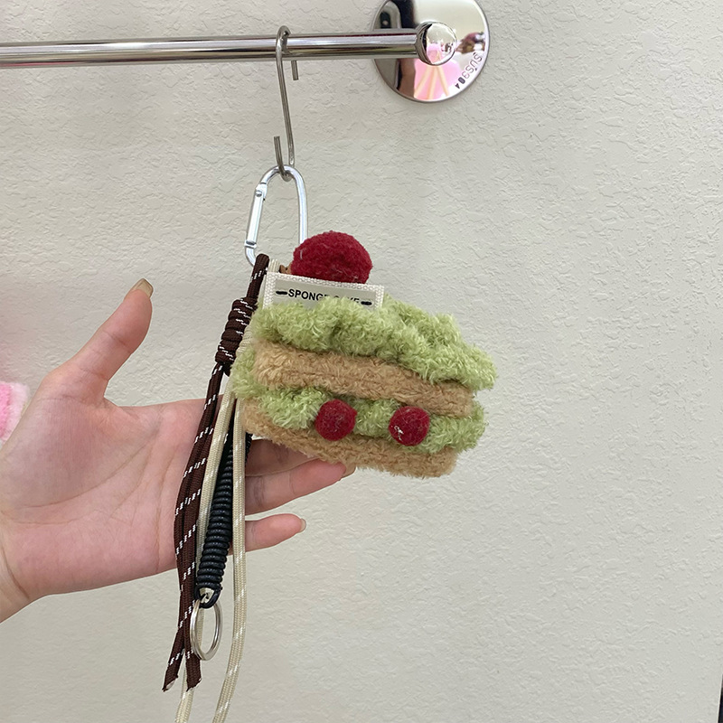 Colgante serie de pastel original suave lindo bolsas de peluche mochila colgante de llaves de automóvil interesante colgante