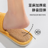 Slippers platform, summer non-slip footwear indoor, cotton and linen, wholesale