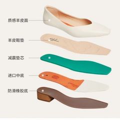 女鞋真皮法式溫柔軟皮軟底羊皮奶奶鞋平底方頭淺口單鞋女夏款瓢鞋