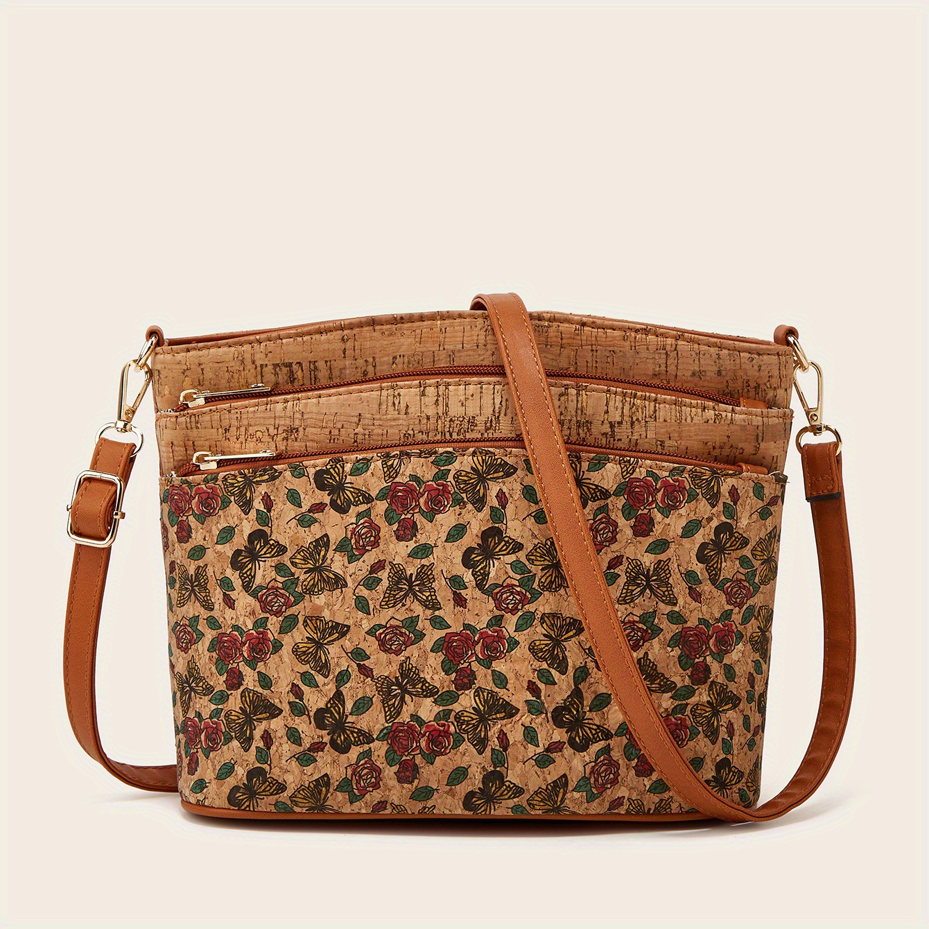 Cross-Border Neue lässige Mode Damen Ethnischer Stil Umhängetasche mit einem Schultergurt Persönlichkeit Retro Rindenmuster Guangzhou_voghion.com