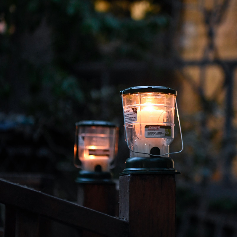 Coleman Camping Candlelight Ambiance Camp Lamp Indoor Candle Outdoor Power Outage Lighting Citronella Aromatherapy Insect Repellent