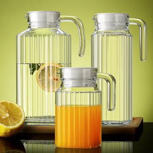 Cold Water Kettle Glass Cold Water Kettle Household Tea Water Kettle High Temperature Resistant Thickeneded Water Kettle Large Capacity Hotel Special New Product