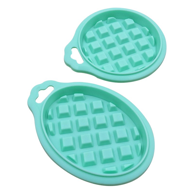 Fábrica al por mayor nuevo cinco piezas platino silicona waffle molde hogar molde para hornear