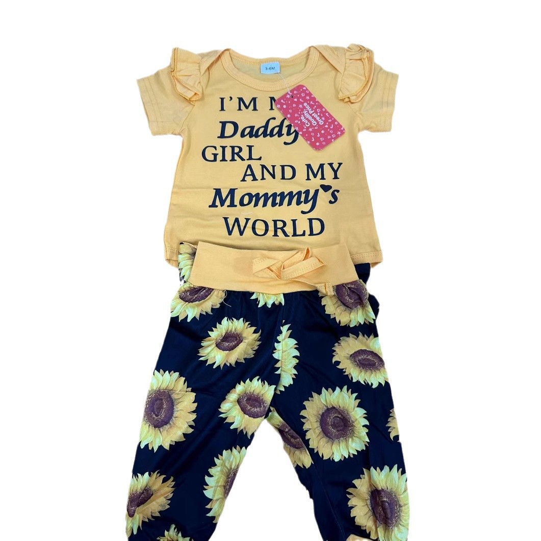 Patpat kids comercio exterior transfronterizo ropa infantil de niños, niños y niñas, artículos de cola misceláneos de verano, manga corta, paquete de bajo precio