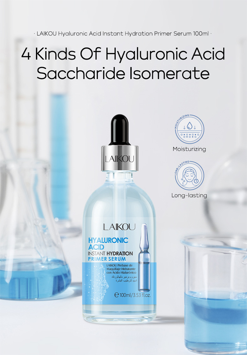 LAIKOU Hyaluronic Acid Essence Base Liquid 100ml Hydrating and Moisturizing Skin Care Essence Cross-border Wholesale undefined