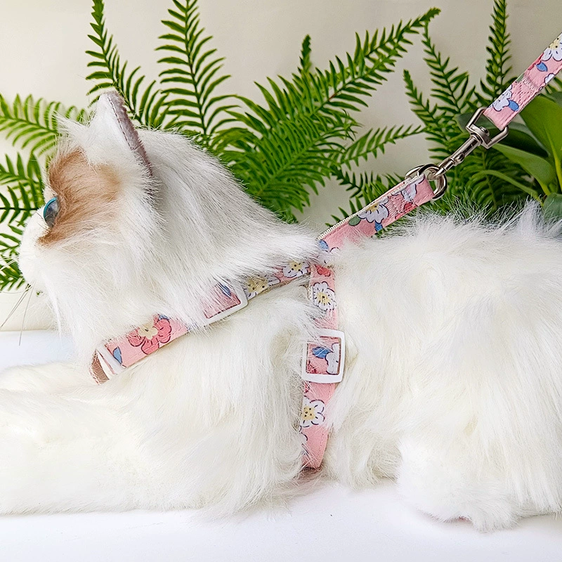 Амазонка Тяговая веревка Грудь Назад Шея Кольцо из трех частей Милый кролик Кошка Собака Маленькая и средняя собака Собака Прогулочная веревка