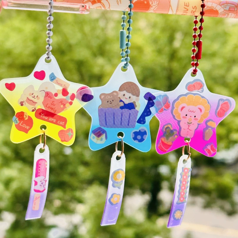 Креативные акриловые колокольчики брелок для ключей