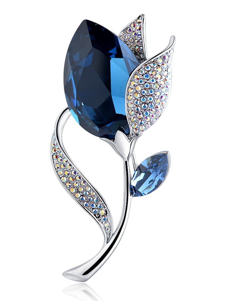 universal brooch with rhinestones