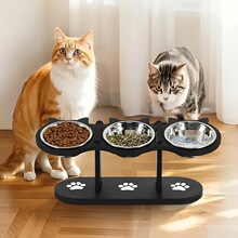 Q 11905 Wooden Pet Food Water Bowl Stand ľ�ʳ������ ר