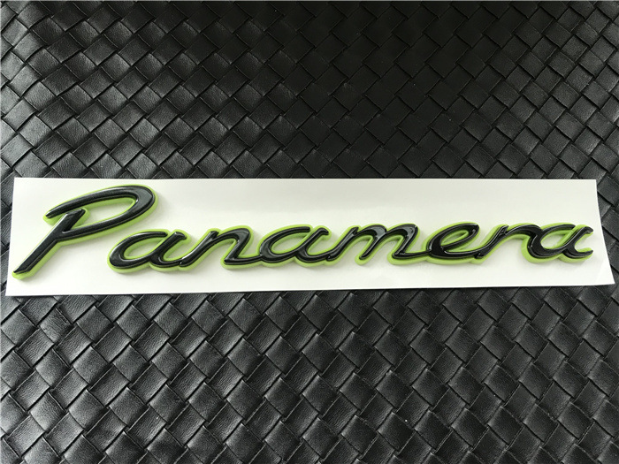 Suitable for Porsche New Energy Car Logo Macan Panamera Panamera4S Green E-Hybrid Tail Logo