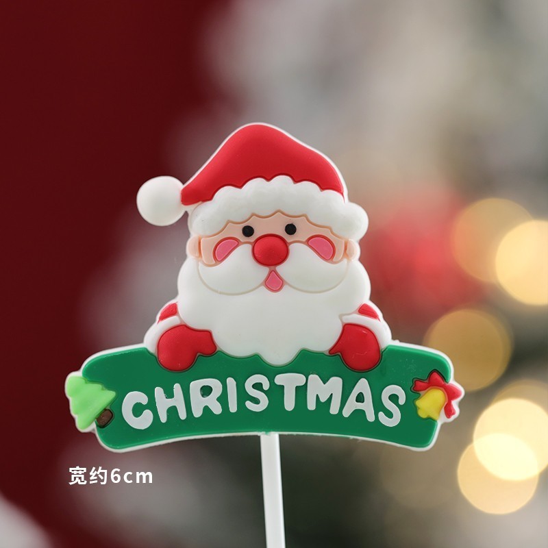 著作権クリスマスケーキ装飾装飾品ソフトゲルクリスマス楽しい老人雪だるまヘラジカクリスマスツリーパーティープラグイン|undefined