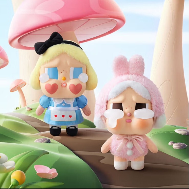 POPMART泡泡玛特CRYBABY眼泪工厂系列搪胶脸毛绒盲盒潮流挂件周边|undefined