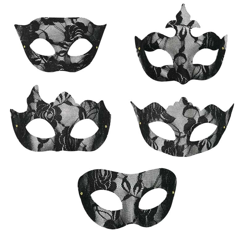 Máscaras de carnaval de Venecia media cara máscaras de baile de maquillaje de alta calidad máscaras de encaje transparentes fiesta bar de Halloween