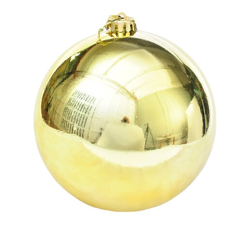 [Gangheng] Christmas tree ball pendants, wedding decoration supplies, golden bright plastic electroplated Christmas balls wholesale