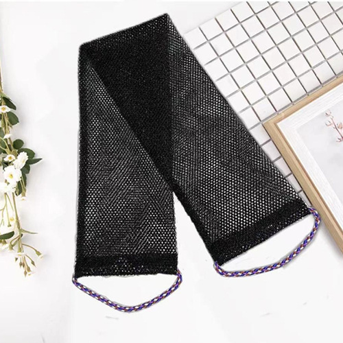 (블랙) 로프가 달린 목욕 타월 14*74