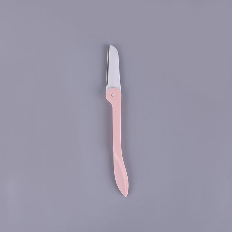 Eyebrow Razor Set, Foldable Handle with Protective Cover, Multi-Color Bulk Pack