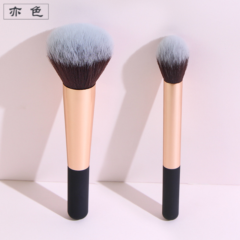 Yicolor nuevo solo cepillo suelto grande rubor maquillaje cepillo resaltar brillo llama herramientas de belleza en stock