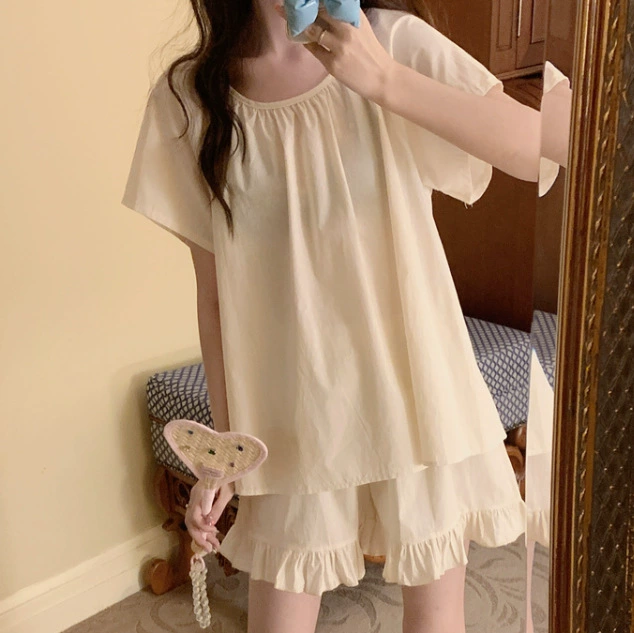 Cream cute pijama, set, 2023
