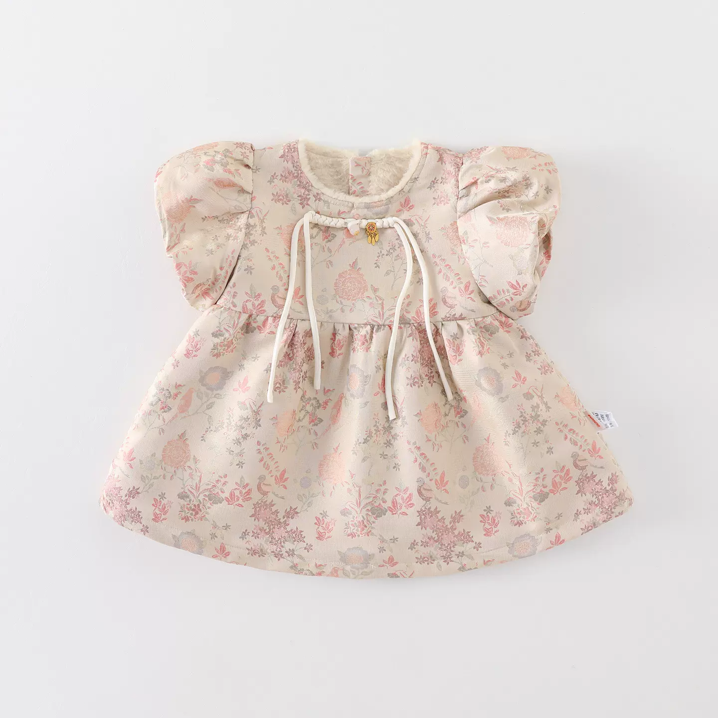 婴儿衣服韩版女宝宝哈衣爬服碎蕾丝领花裙子女童连衣裙姐妹装秋冬