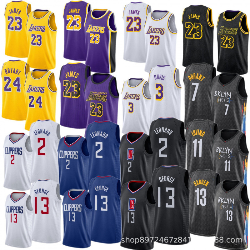 2025 New Jersey Lakers Nets Lone Ranger Clippers Bucks Warriors James Basketball Jersey