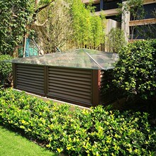 厂家定制铝合金百叶窗通风透气外墙防雨百叶空调外机回风格栅装饰