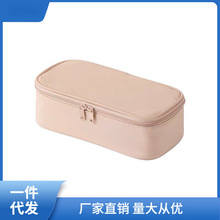 化妆包防水可拆卸ins收纳包大容量便携随身化妆刷笔袋简约收纳盒